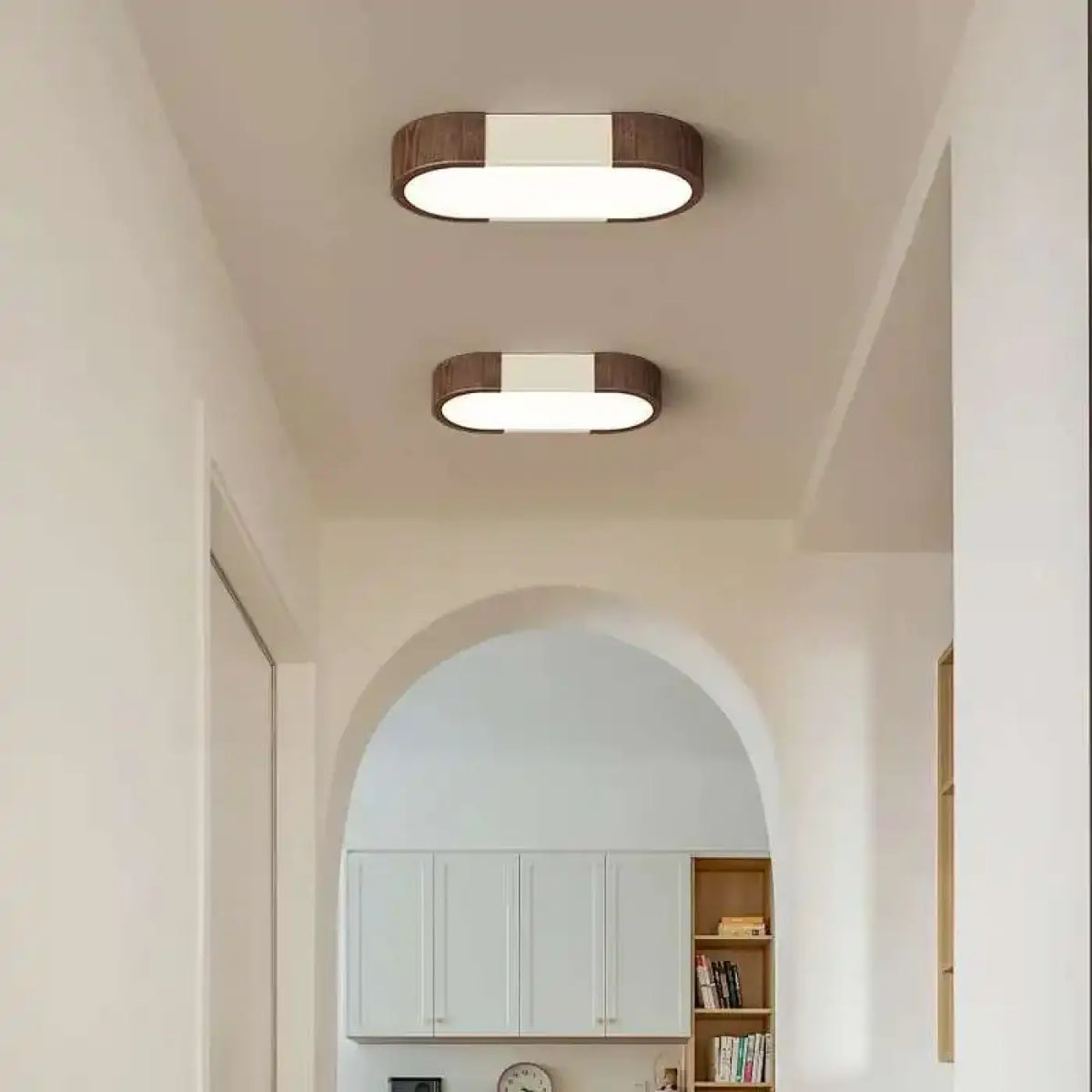 Plafonnier LED en Bois Minimaliste – Tasan