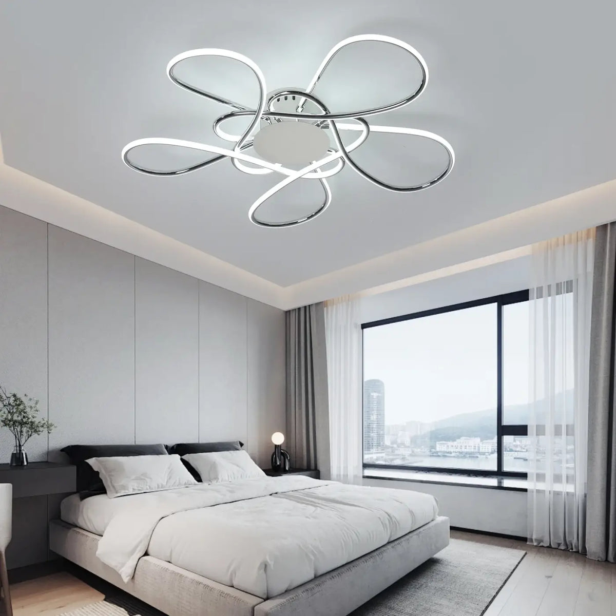 Plafonnier LED Floral à Rubans – Kosio