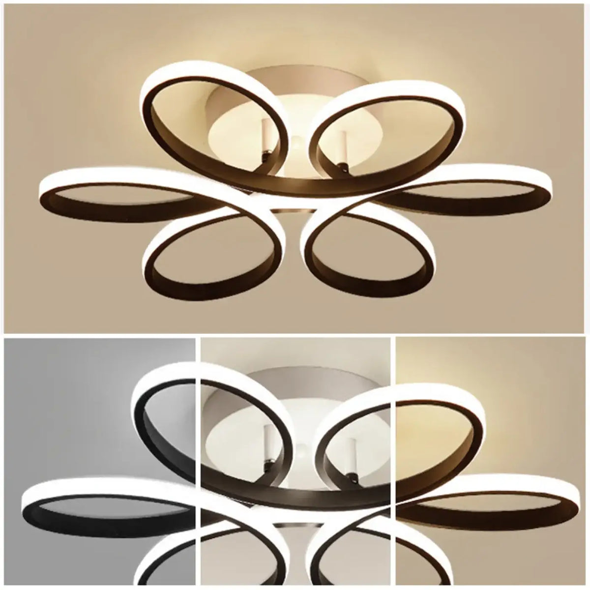 Plafonnier LED Floral Ovale – Idette