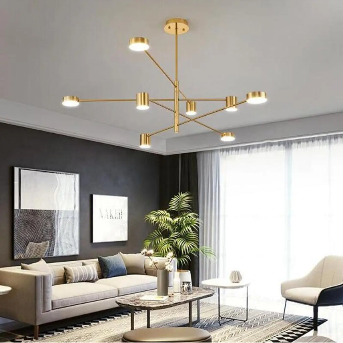 Plafonnier LED Design Noir – Ison