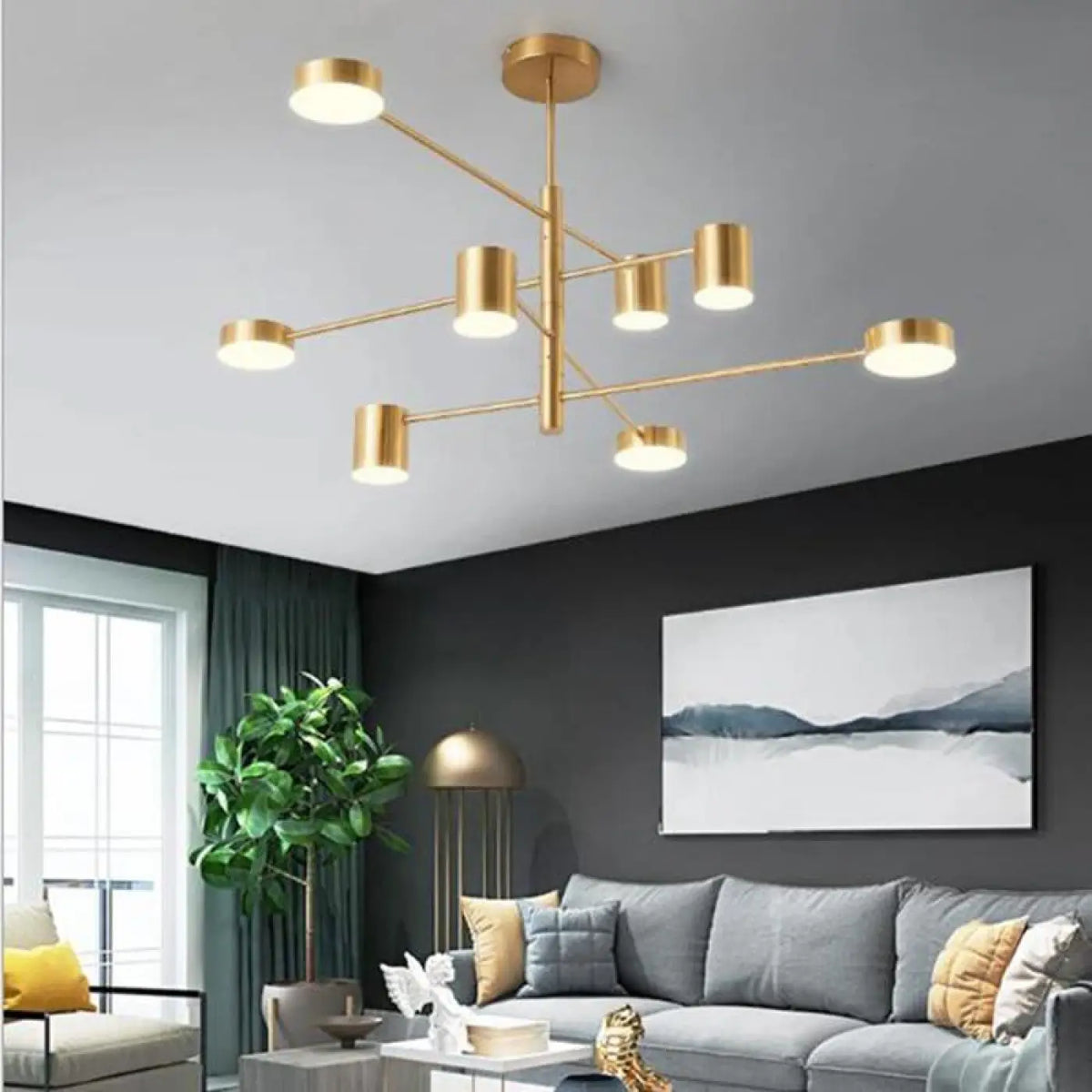 Plafonnier LED Design Noir – Ison