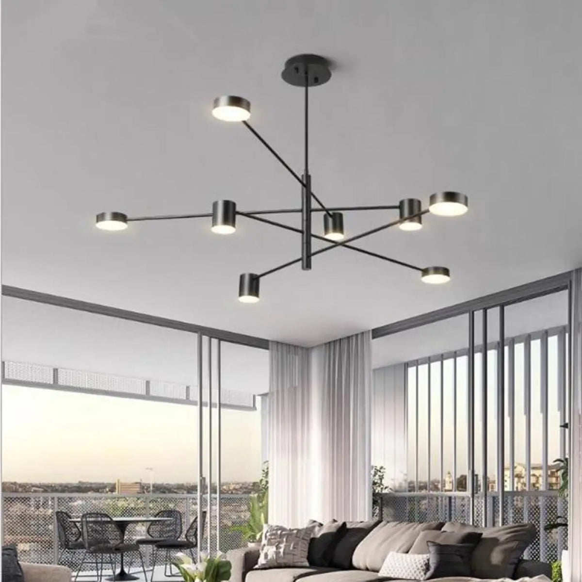 Plafonnier LED Design Noir – Ison