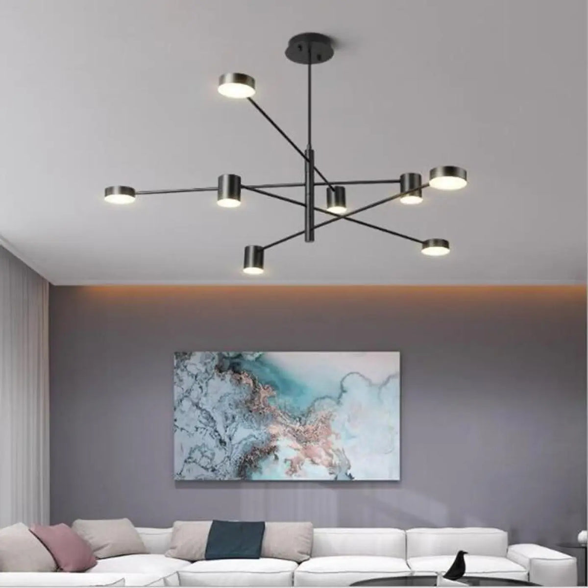 Plafonnier LED Design Noir – Ison