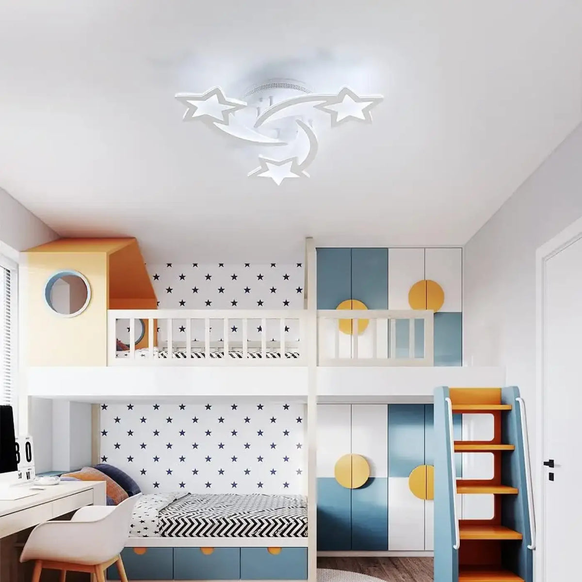 Plafonnier LED Étoiles Entrelacées – Kémio