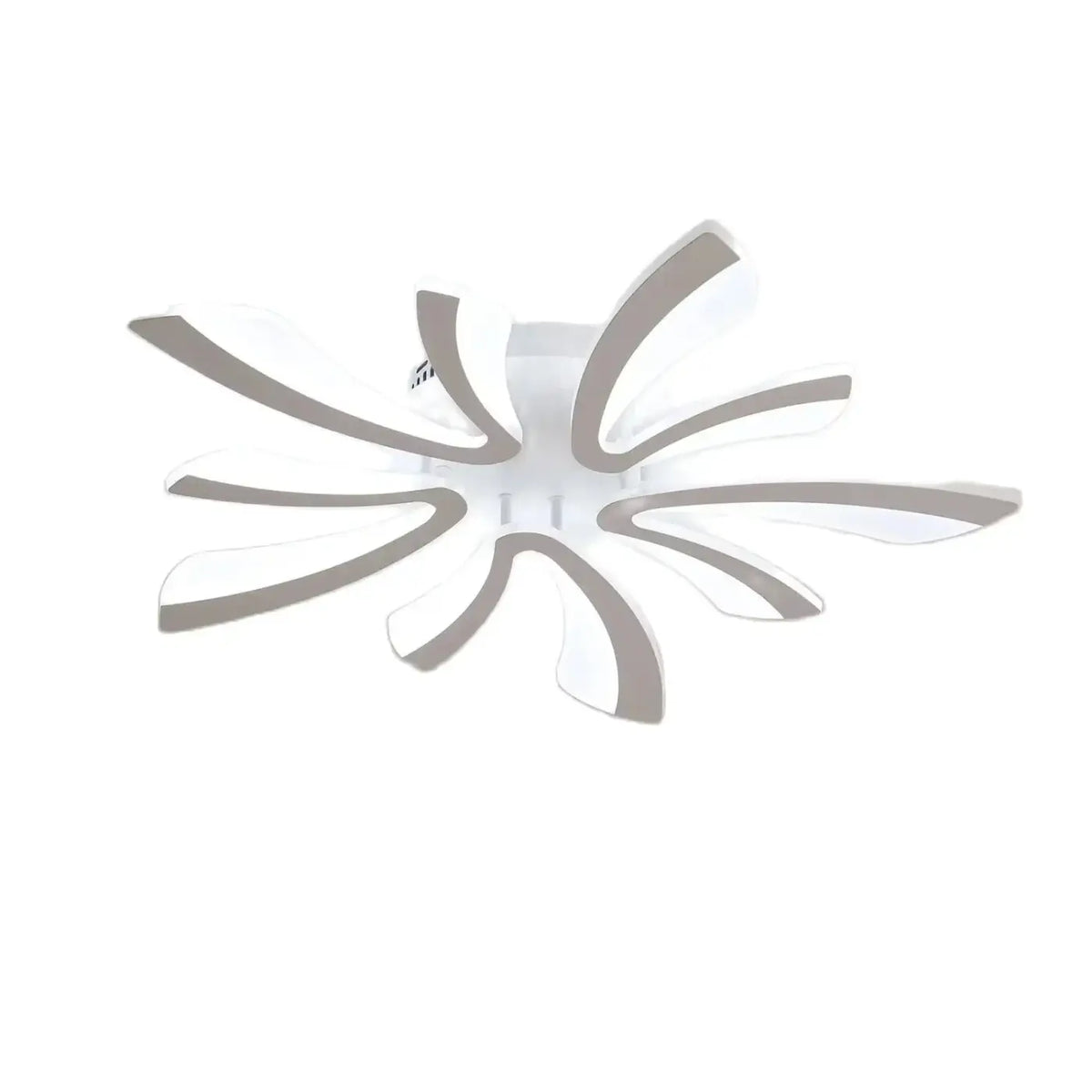 Plafonnier LED Floral Blanc Sculptural – Zedo