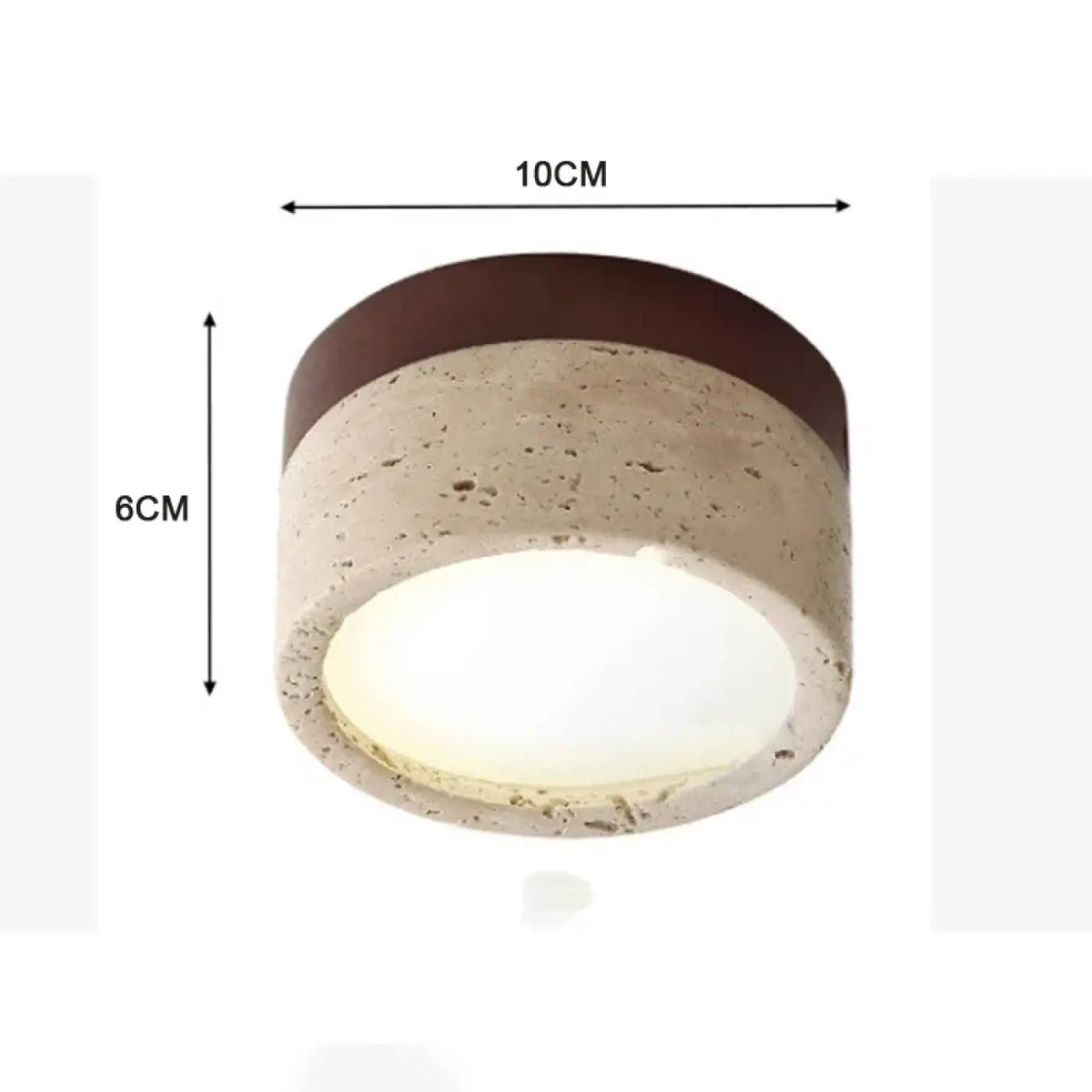Plafonnier LED en Pierre et Bois – Lidan
