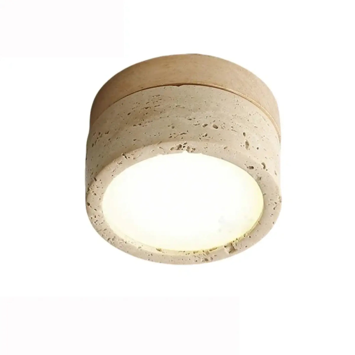 Plafonnier LED en Pierre et Bois – Lidan