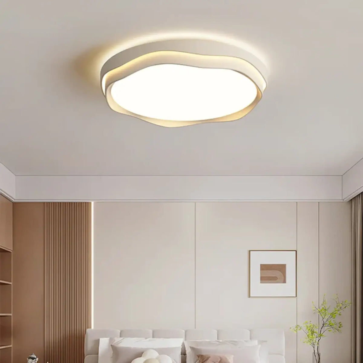 Plafonnier Rond en Bois Courbé – Sevio