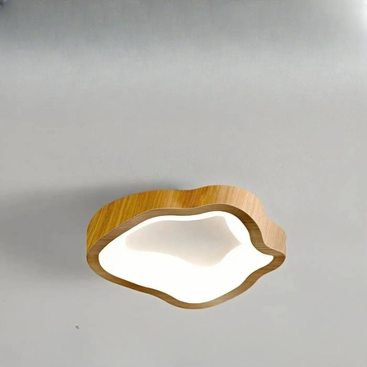 Plafonnier en Bois Organique – Tomel