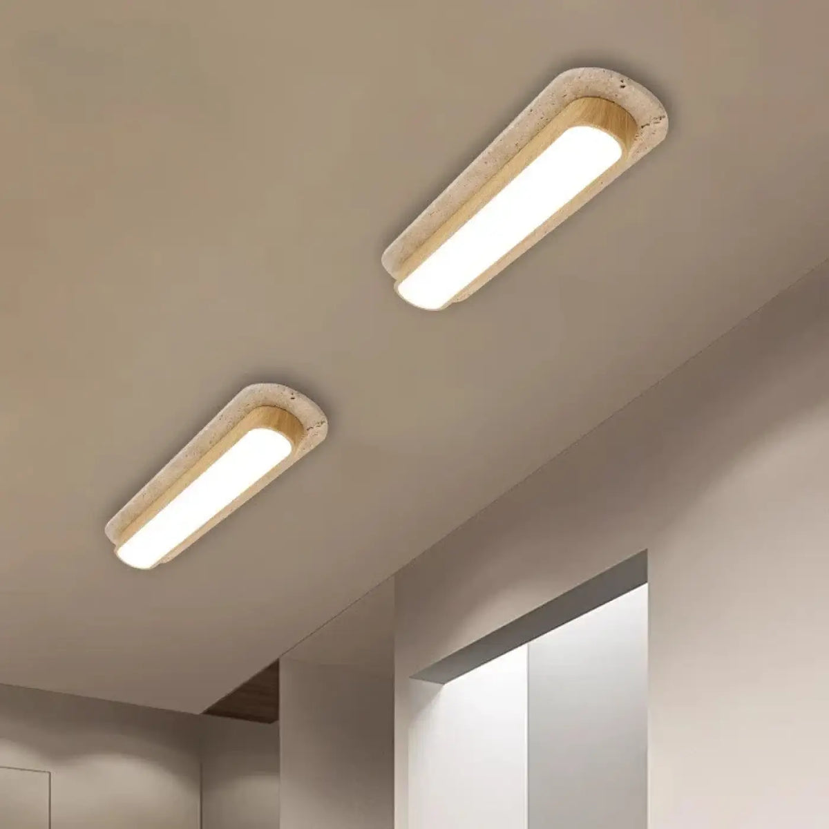 Plafonnier LED en Bois Courbé – Todane