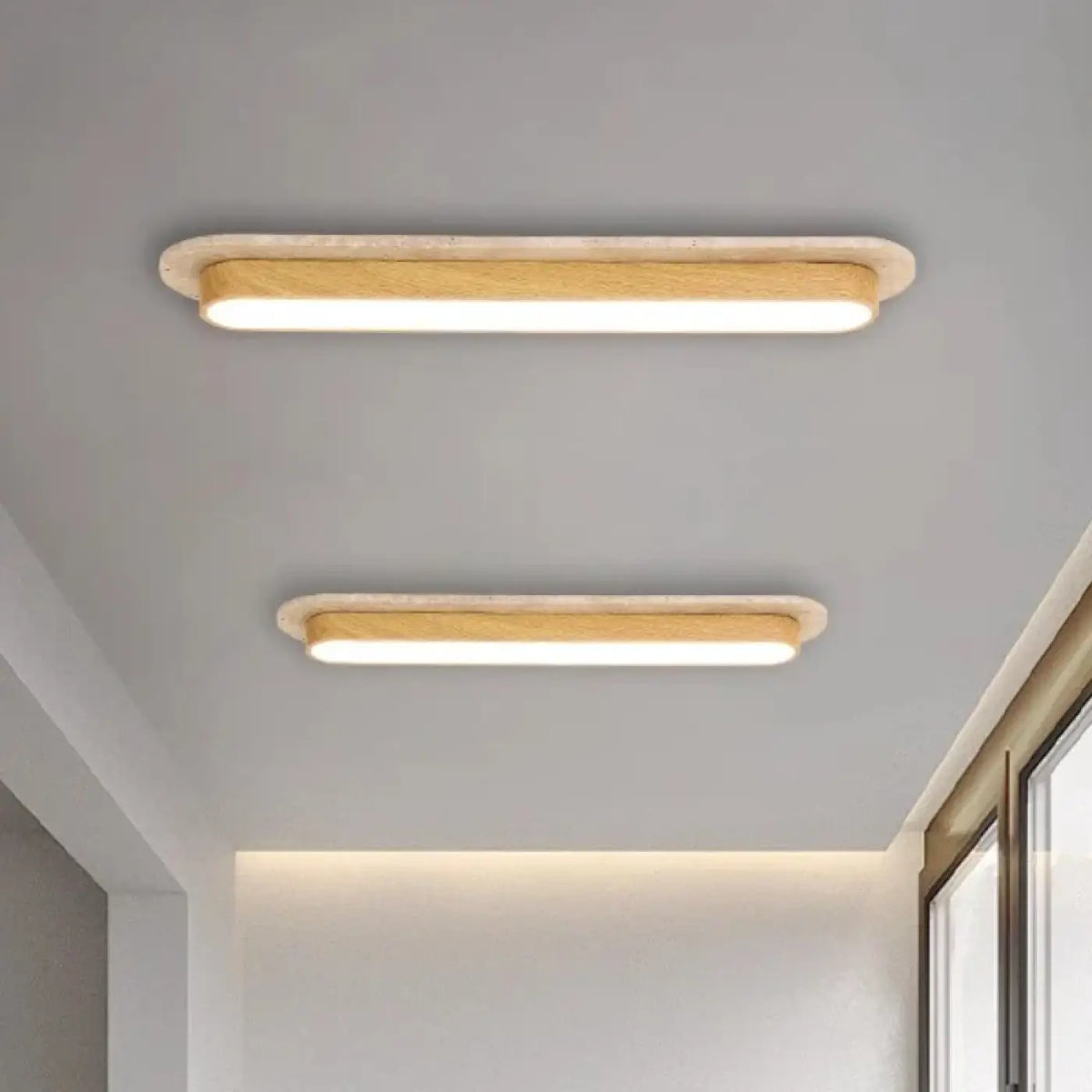 Plafonnier LED en Bois Courbé – Todane