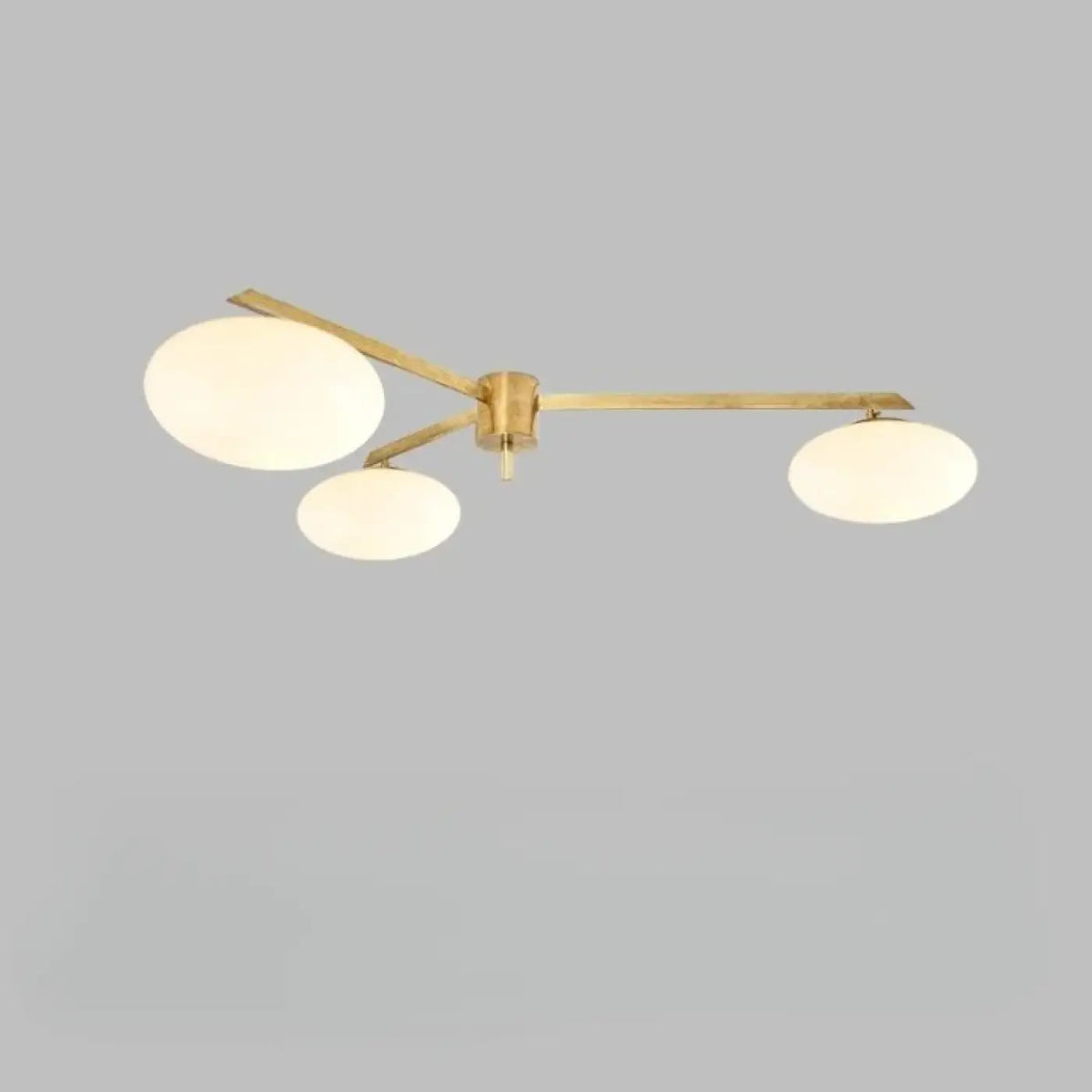 Plafonnier Moderne Verre Blanc à Bras – Osia