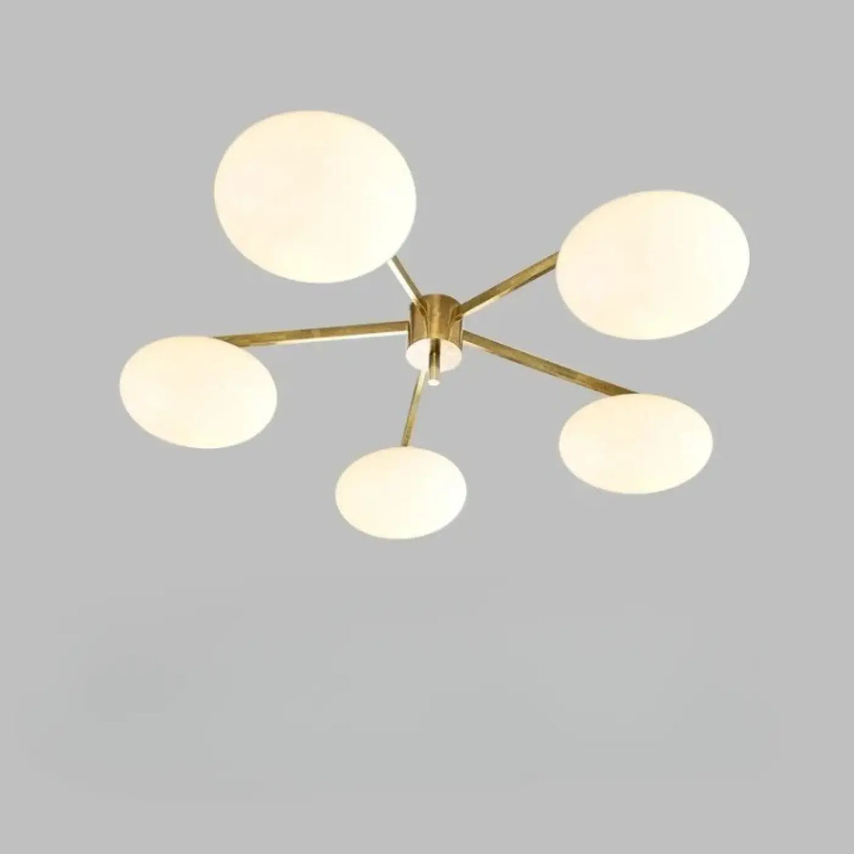 Plafonnier Moderne Verre Blanc à Bras – Osia