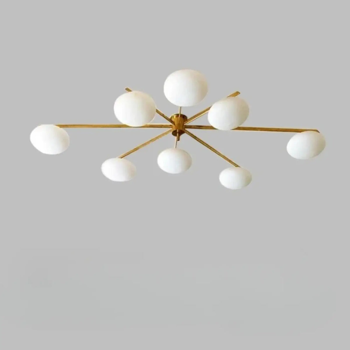 Plafonnier Moderne Verre Blanc à Bras – Osia