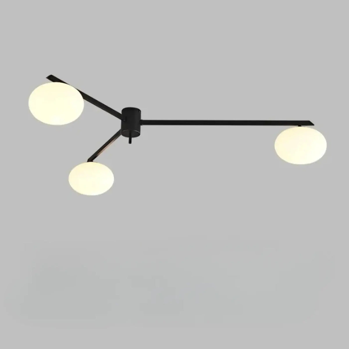 Plafonnier Moderne Verre Blanc à Bras – Osia