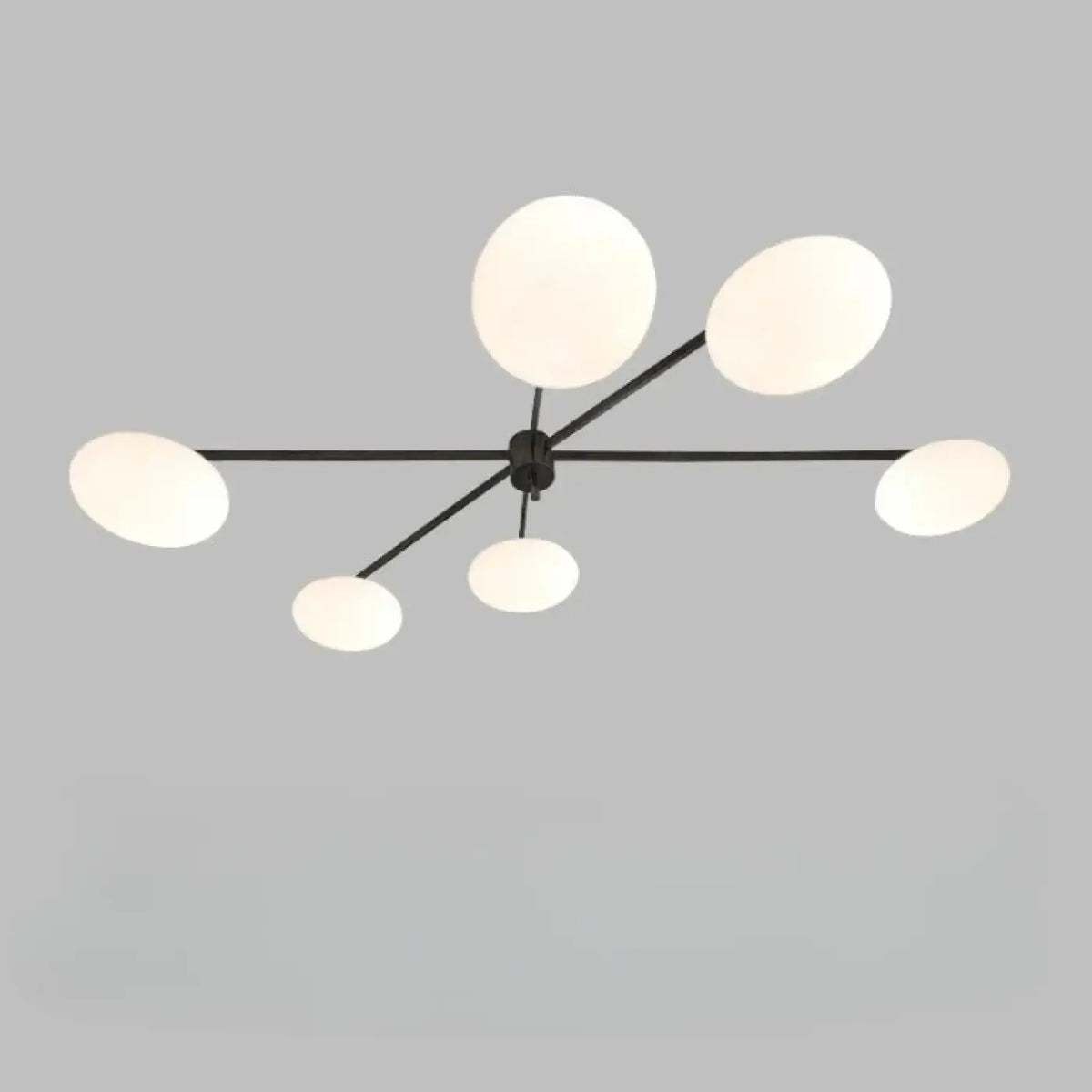Plafonnier Moderne Verre Blanc à Bras – Osia