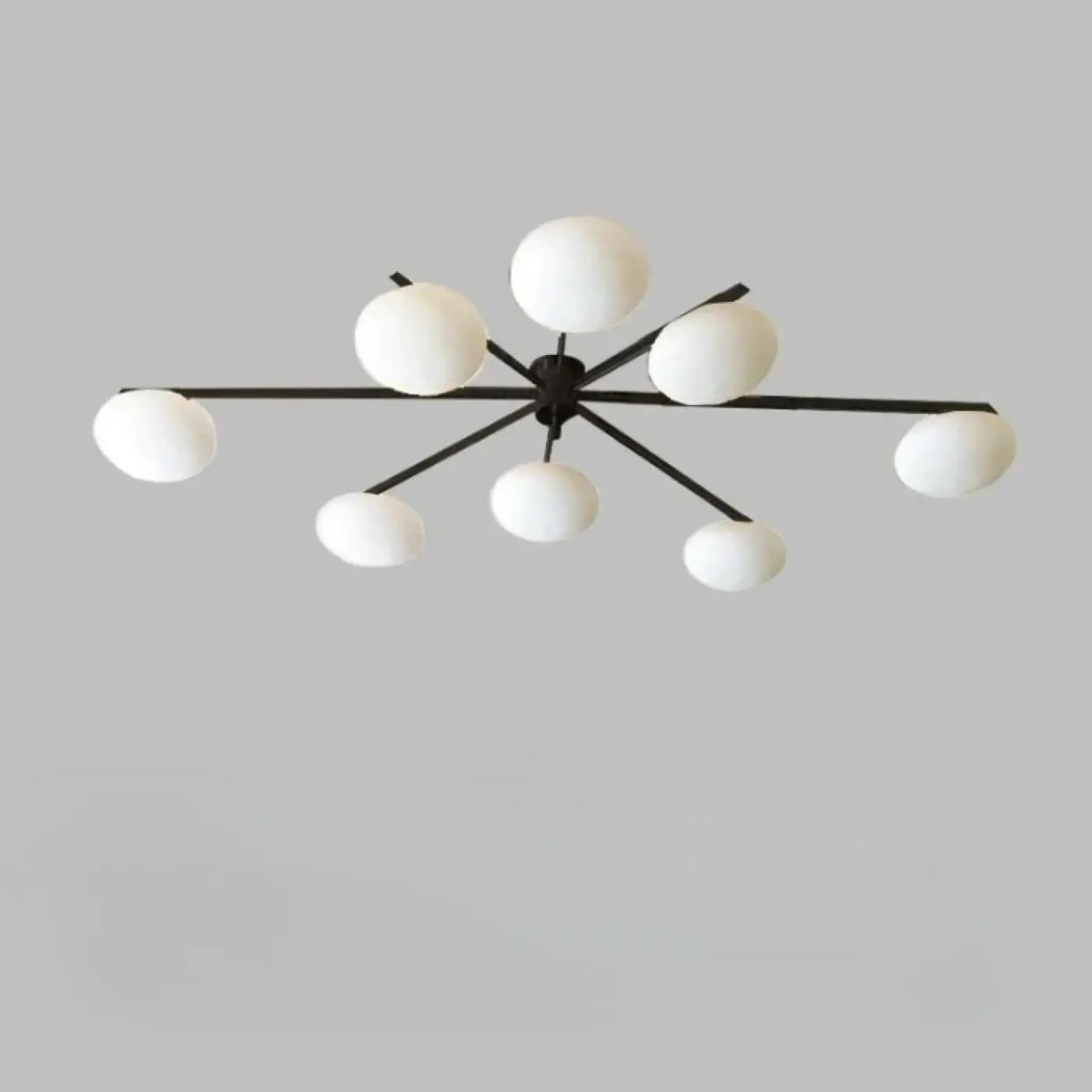 Plafonnier Moderne Verre Blanc à Bras – Osia