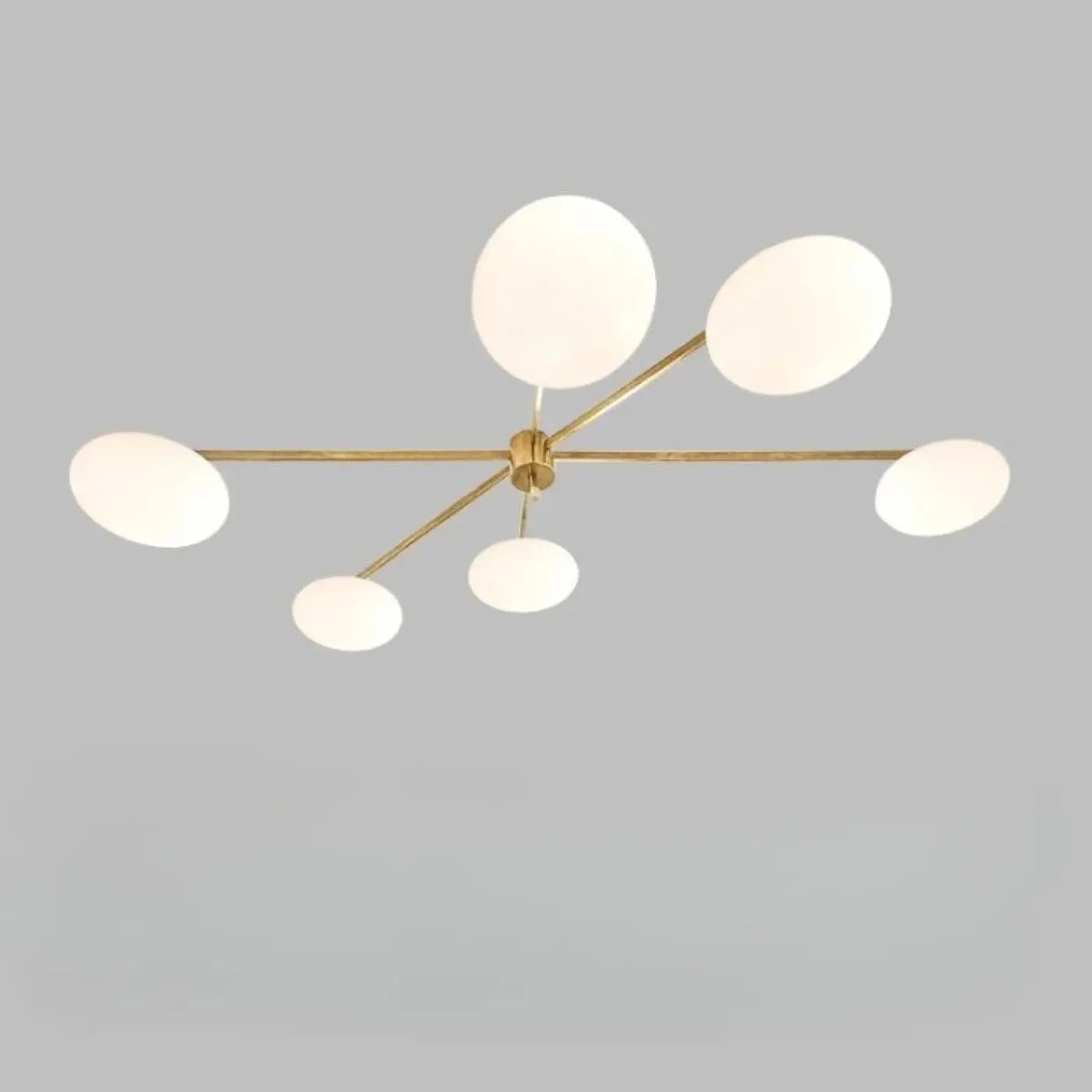Plafonnier Moderne Verre Blanc à Bras – Osia