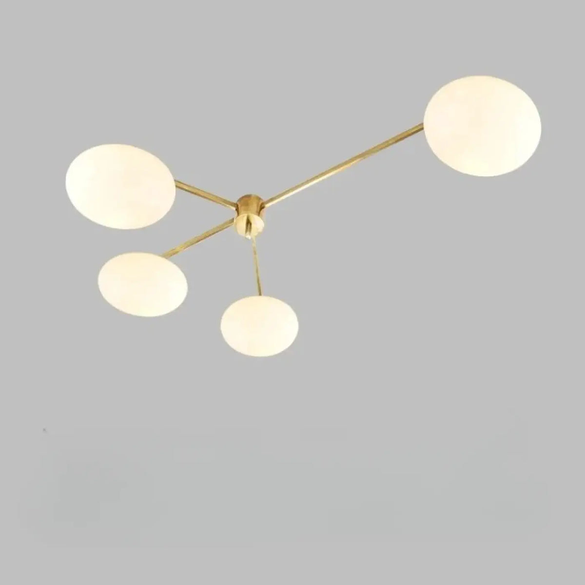 Plafonnier Moderne Verre Blanc à Bras – Osia