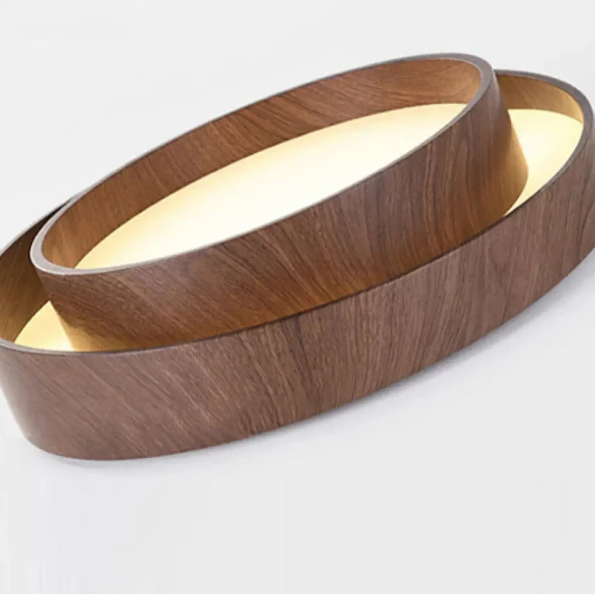 Plafonnier Rond en Bois à Anneau – Taline