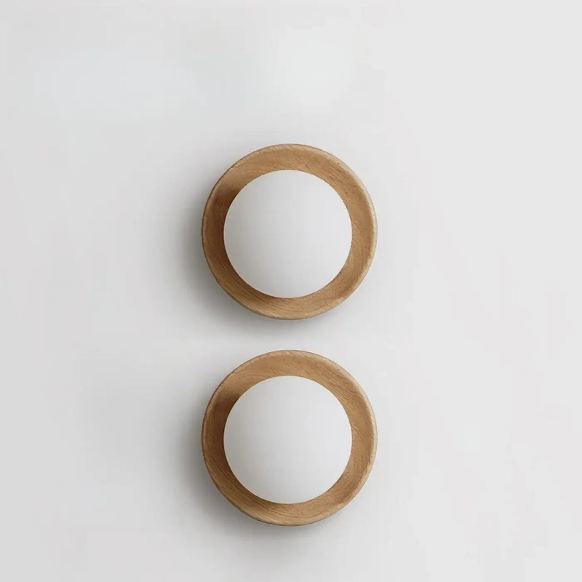 Plafonnier Rond en Bois Minimaliste – Vamelle