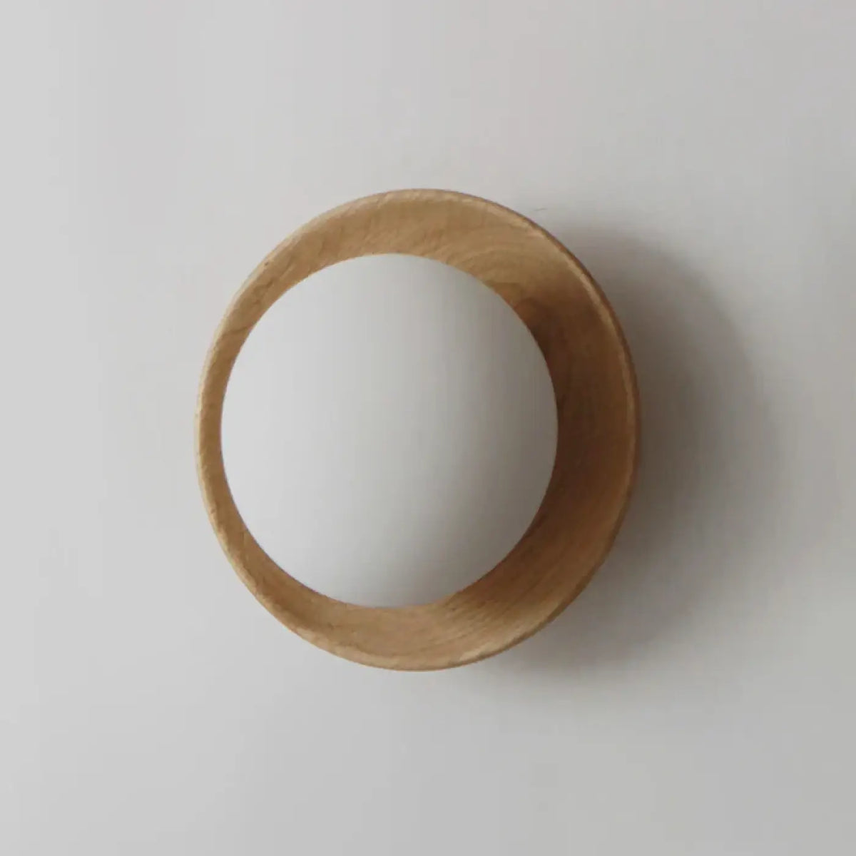 Plafonnier Rond en Bois Minimaliste – Vamelle
