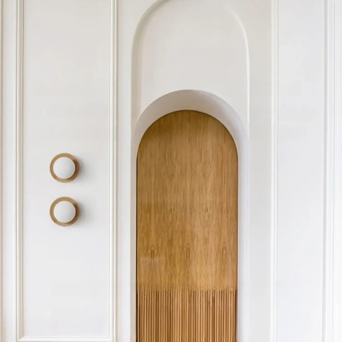 Plafonnier Rond en Bois Minimaliste – Vamelle