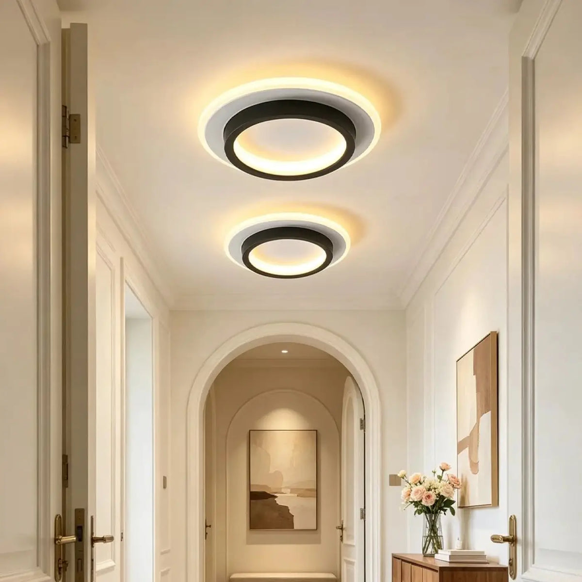 Plafonnier LED Rond Épuré – Mévo