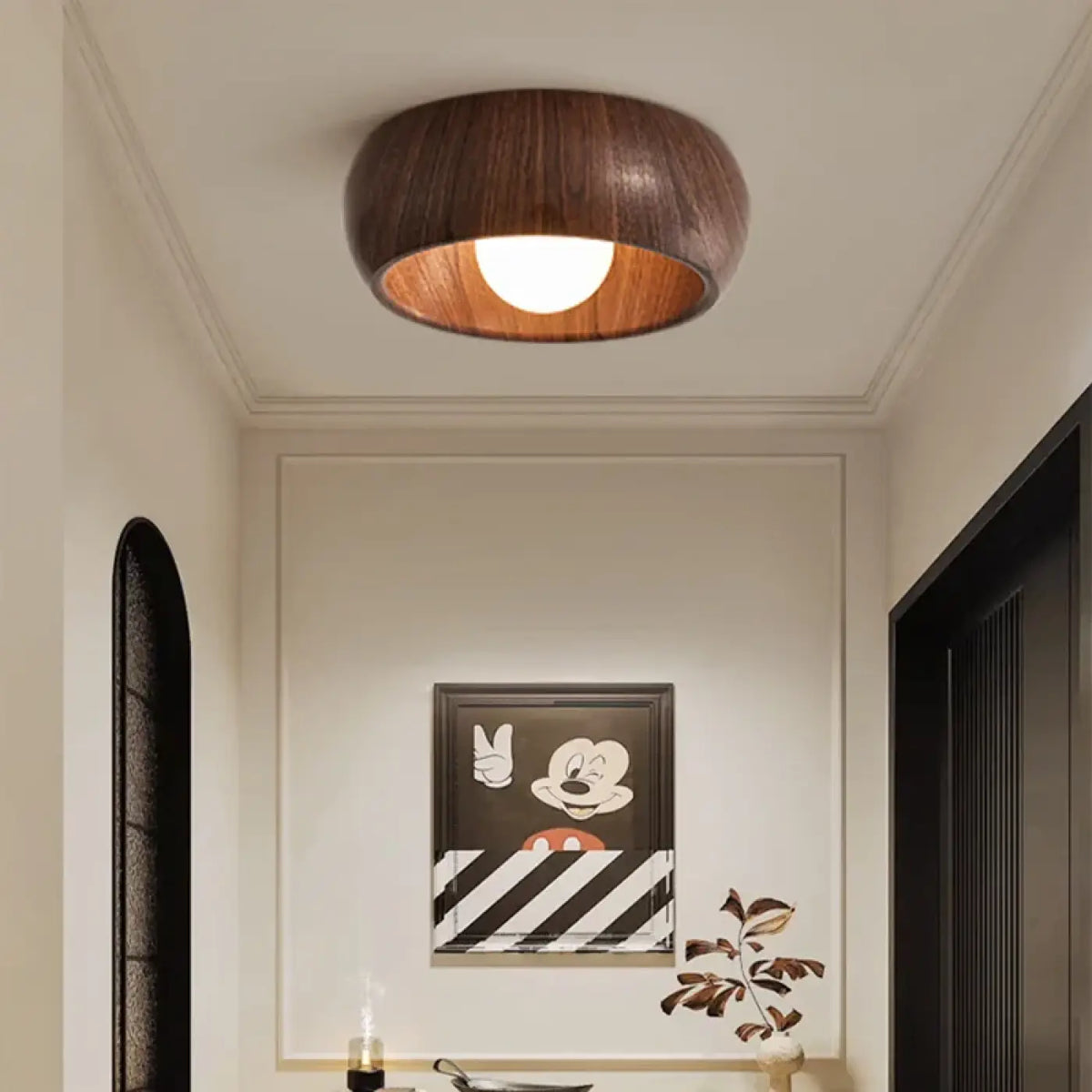 Plafonnier Scandinave en Bois – Voselle