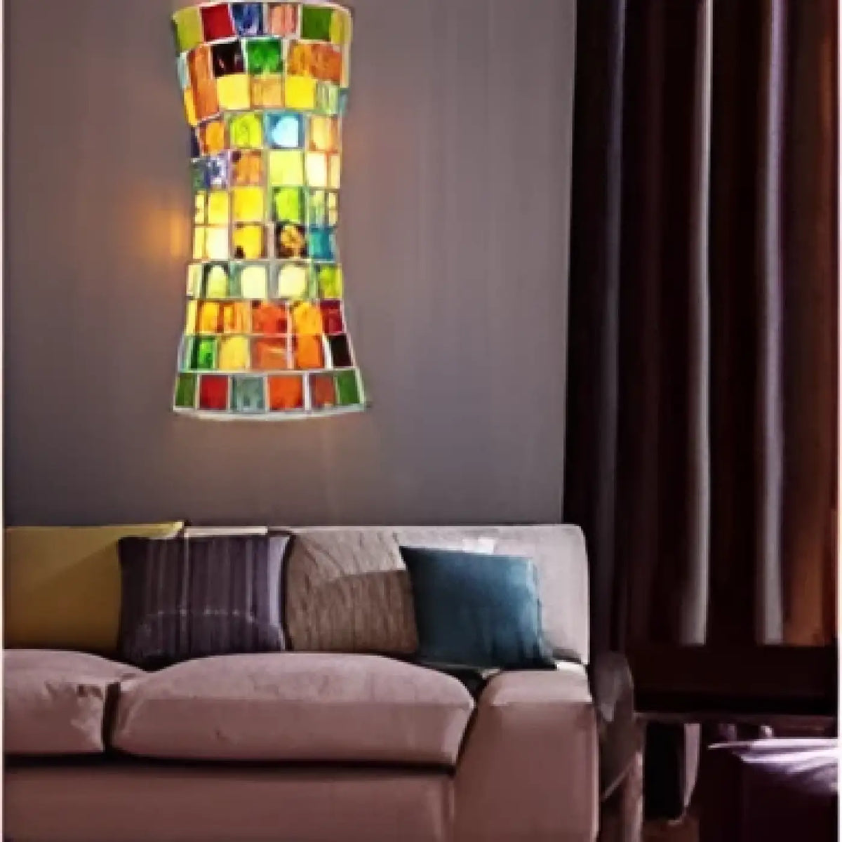 Applique Murale Mosaïque en Verre Coloré – Lésette