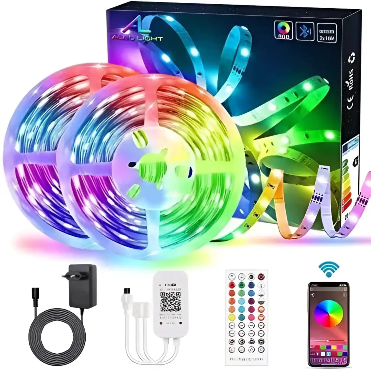 Ruban LED Multicolore avec Télécommande – Lanio
