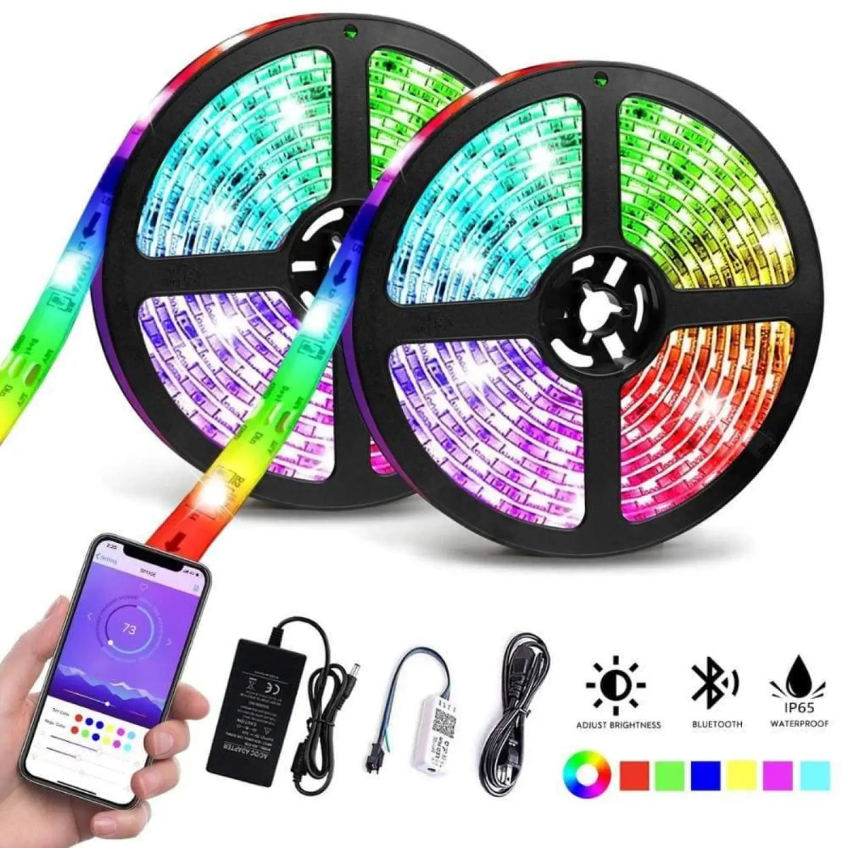 Ruban LED Multicolore avec Télécommande – Lanio