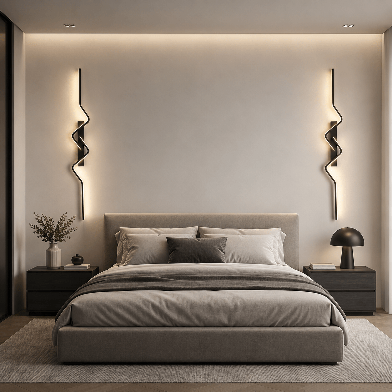 Applique Murale LED Ligne Ondulée – Sona