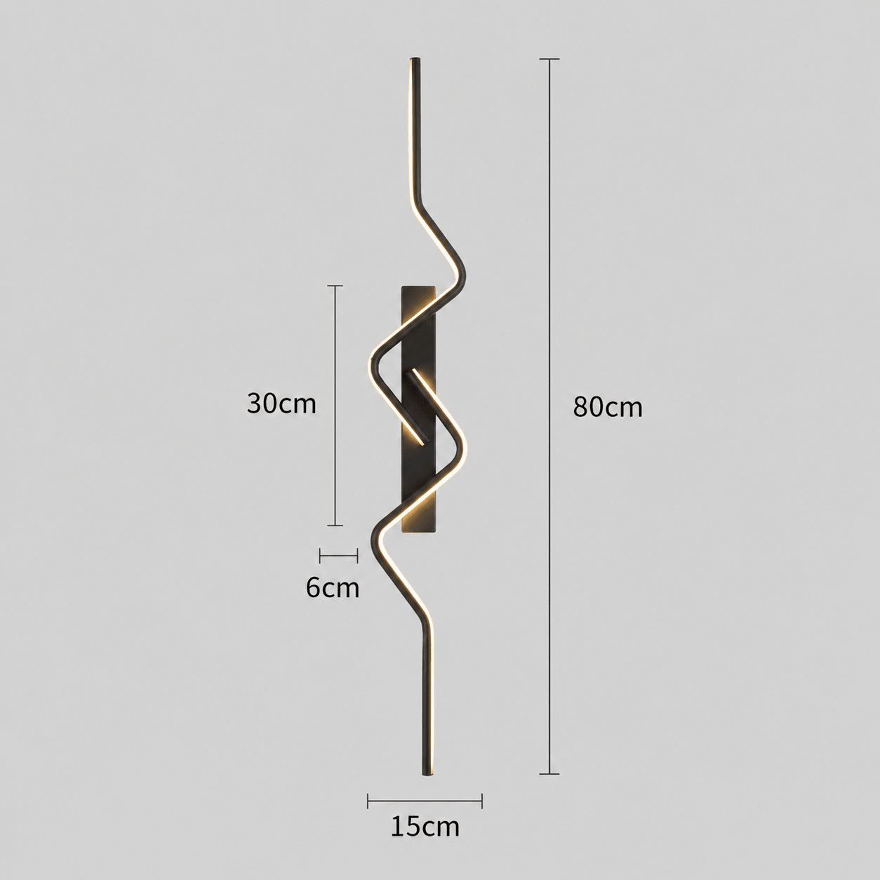 Applique Murale LED Ligne Ondulée – Sona
