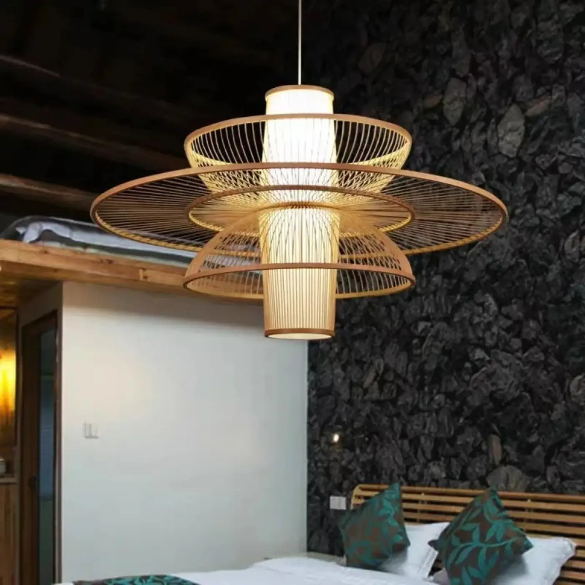Suspension Bambou Géométrique Zen – Plisis