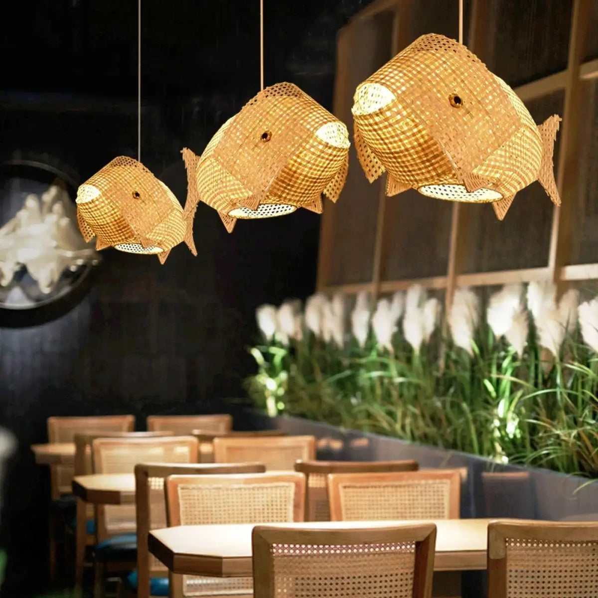 Suspension Poisson en Bambou – Trolan