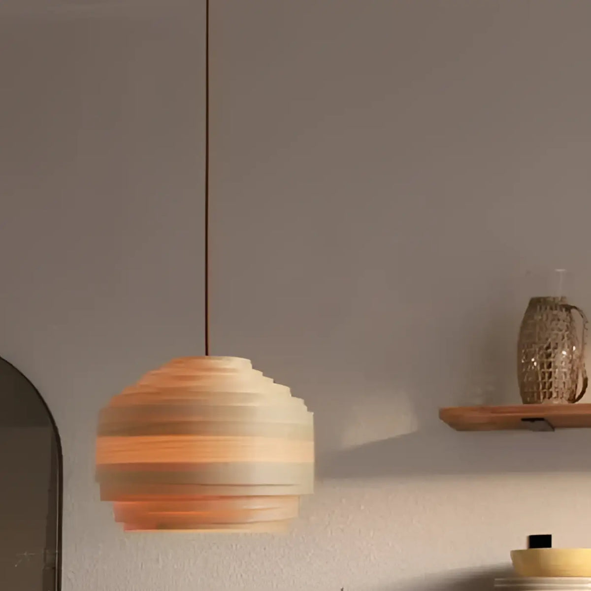 Suspension Bois Artisanale – Jania