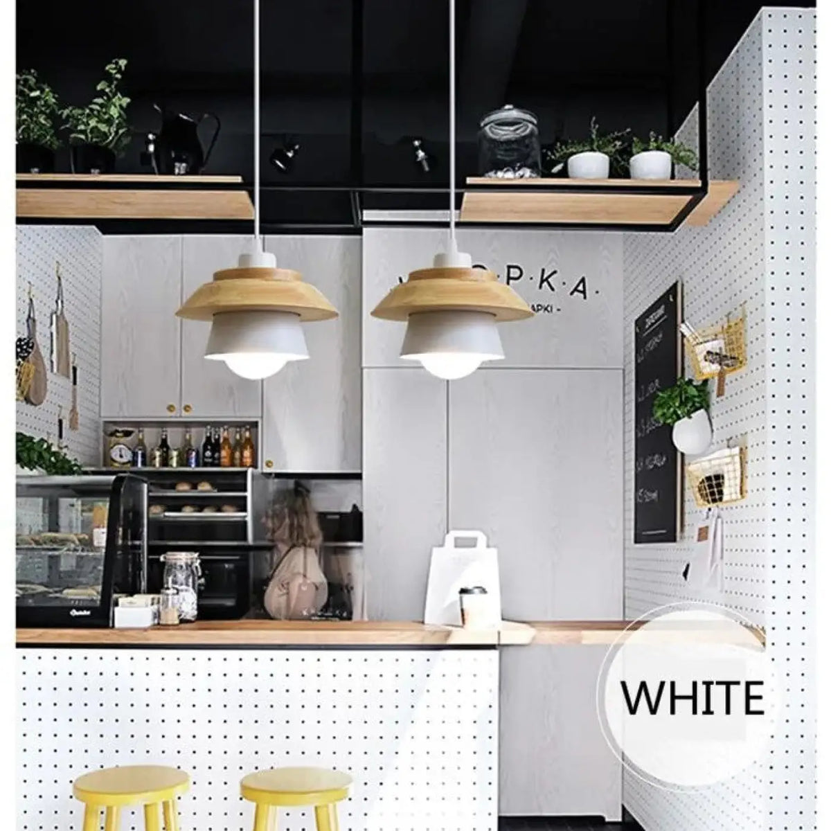 Suspension Scandinave Bois et Couleur – Lisine