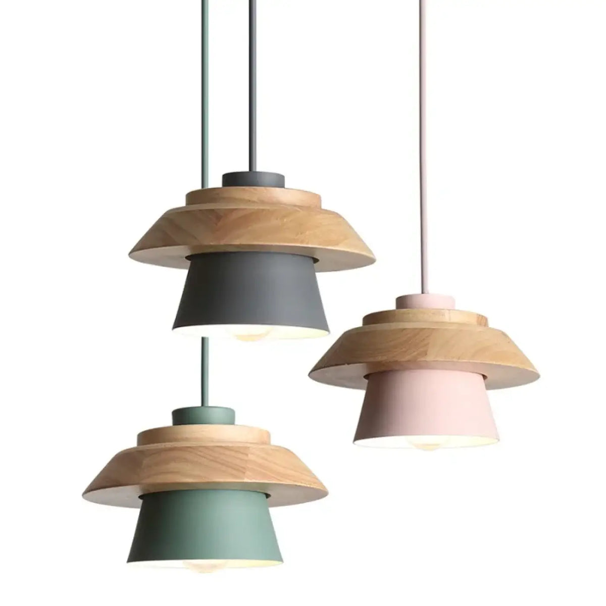 Suspension Scandinave Bois et Couleur – Lisine