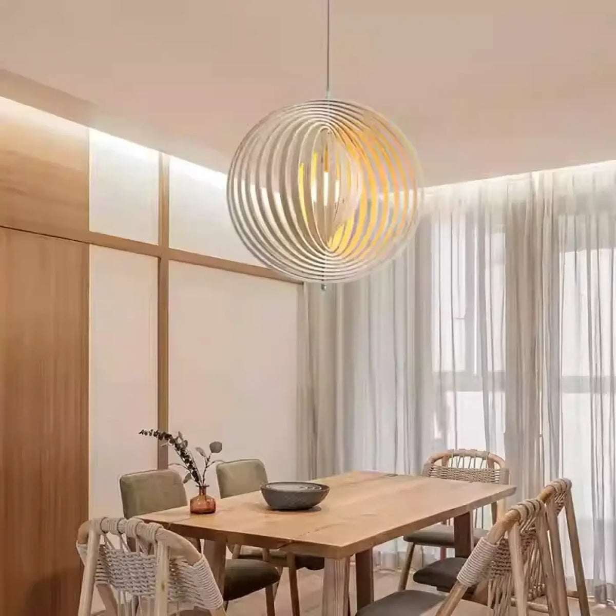 Suspension en Bois Design Spirale – Diro
