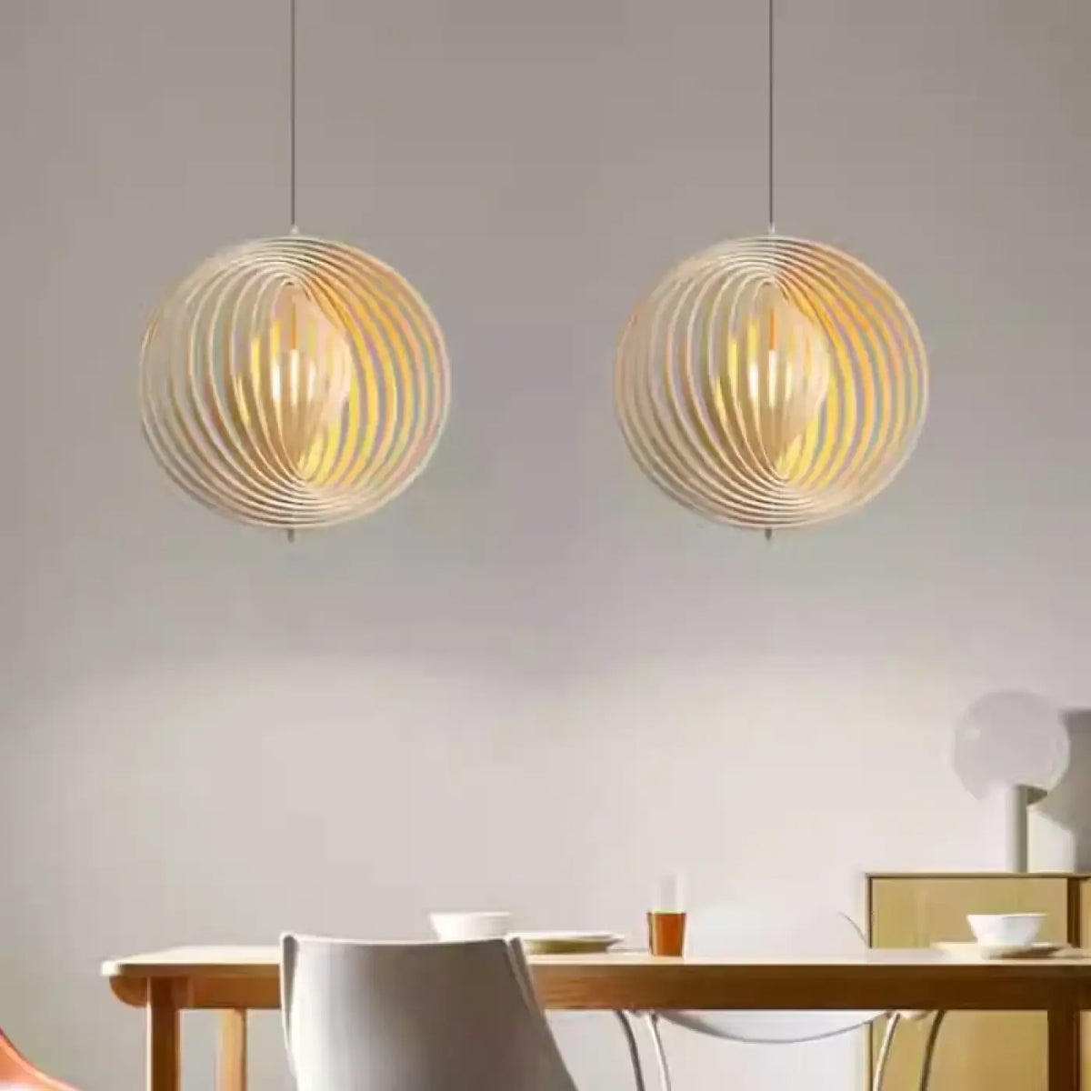 Suspension en Bois Design Spirale – Diro