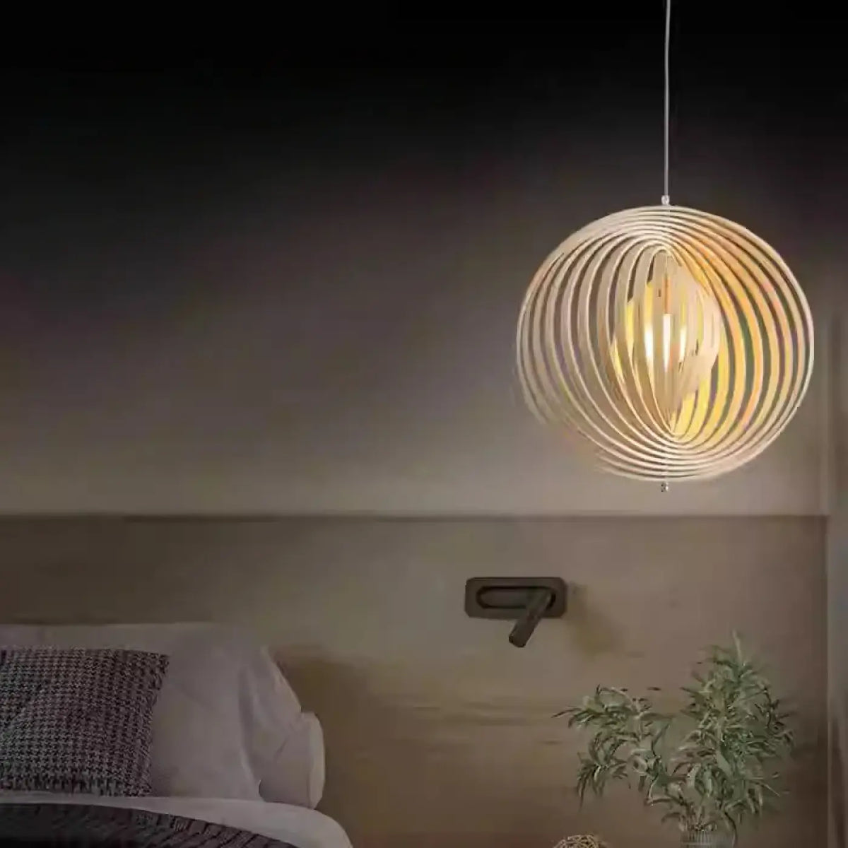 Suspension en Bois Design Spirale – Diro