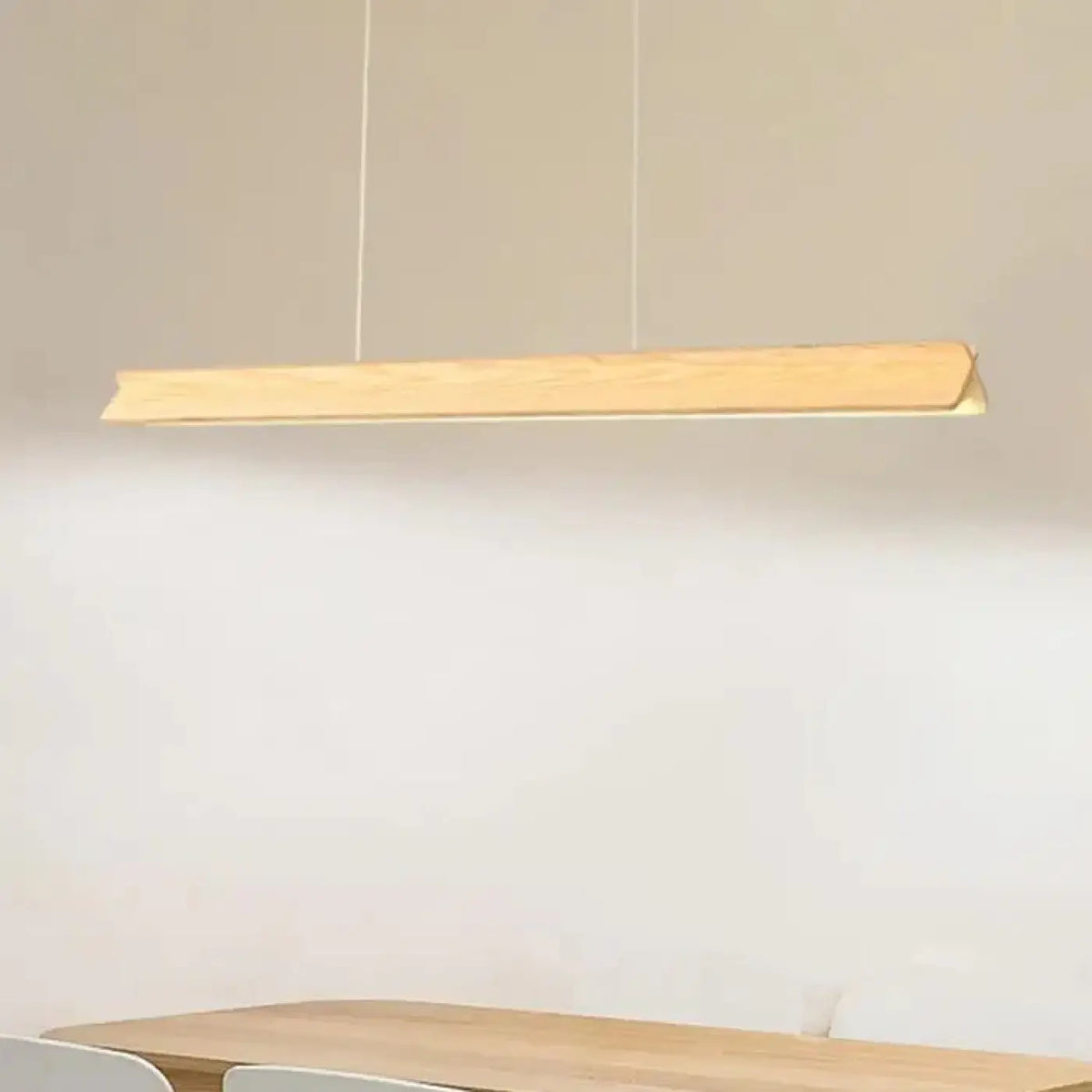 Suspension LED Linéaire en Bois – Sirelle