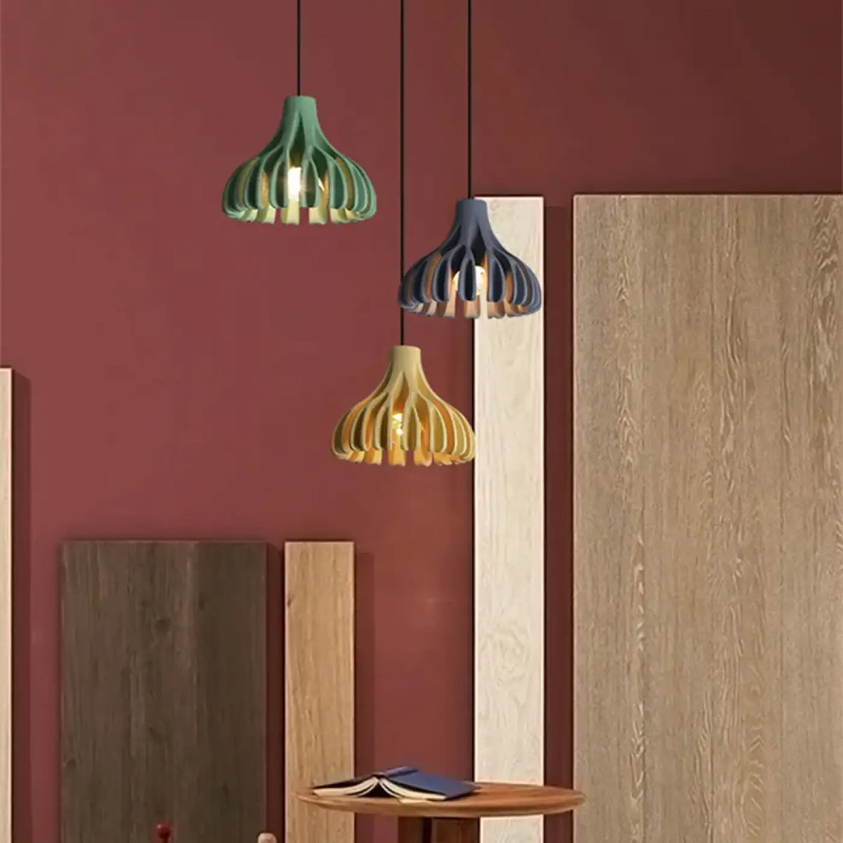 Suspension en Bois et Couleur Contemporaine – Tovette