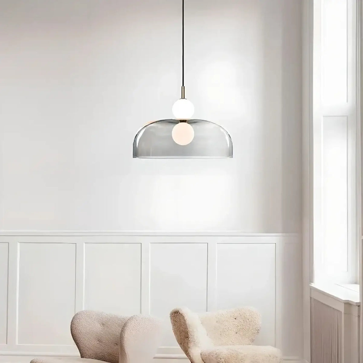 Suspension Globe en Verre Transparent – Norio