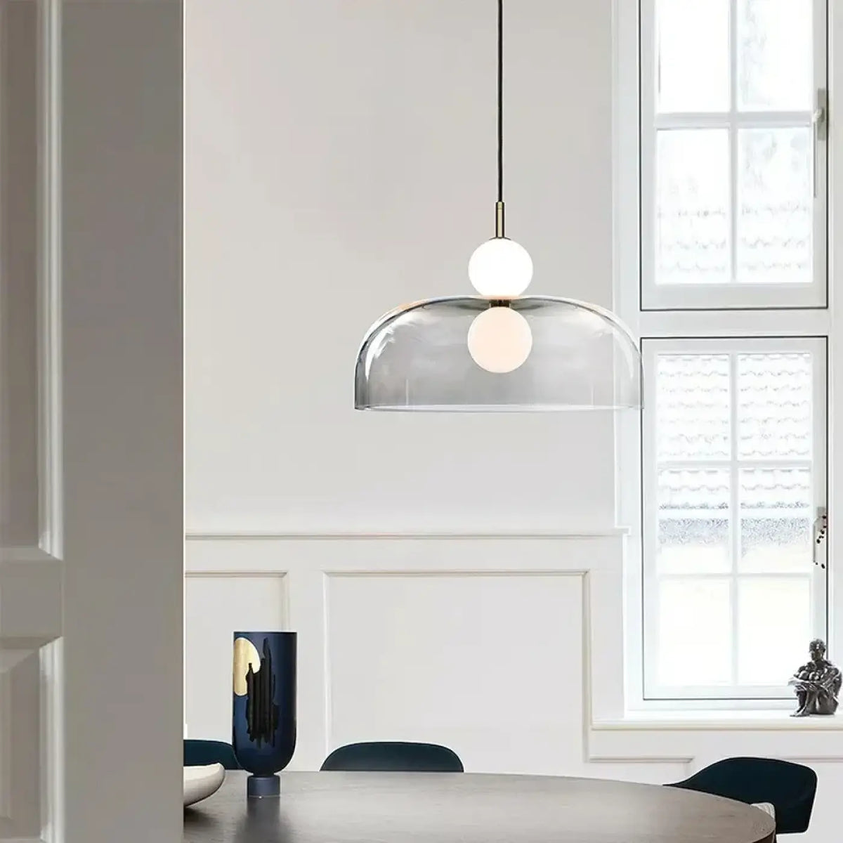 Suspension Globe en Verre Transparent – Norio