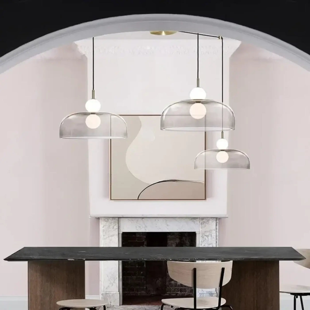 Suspension Globe en Verre Transparent – Norio