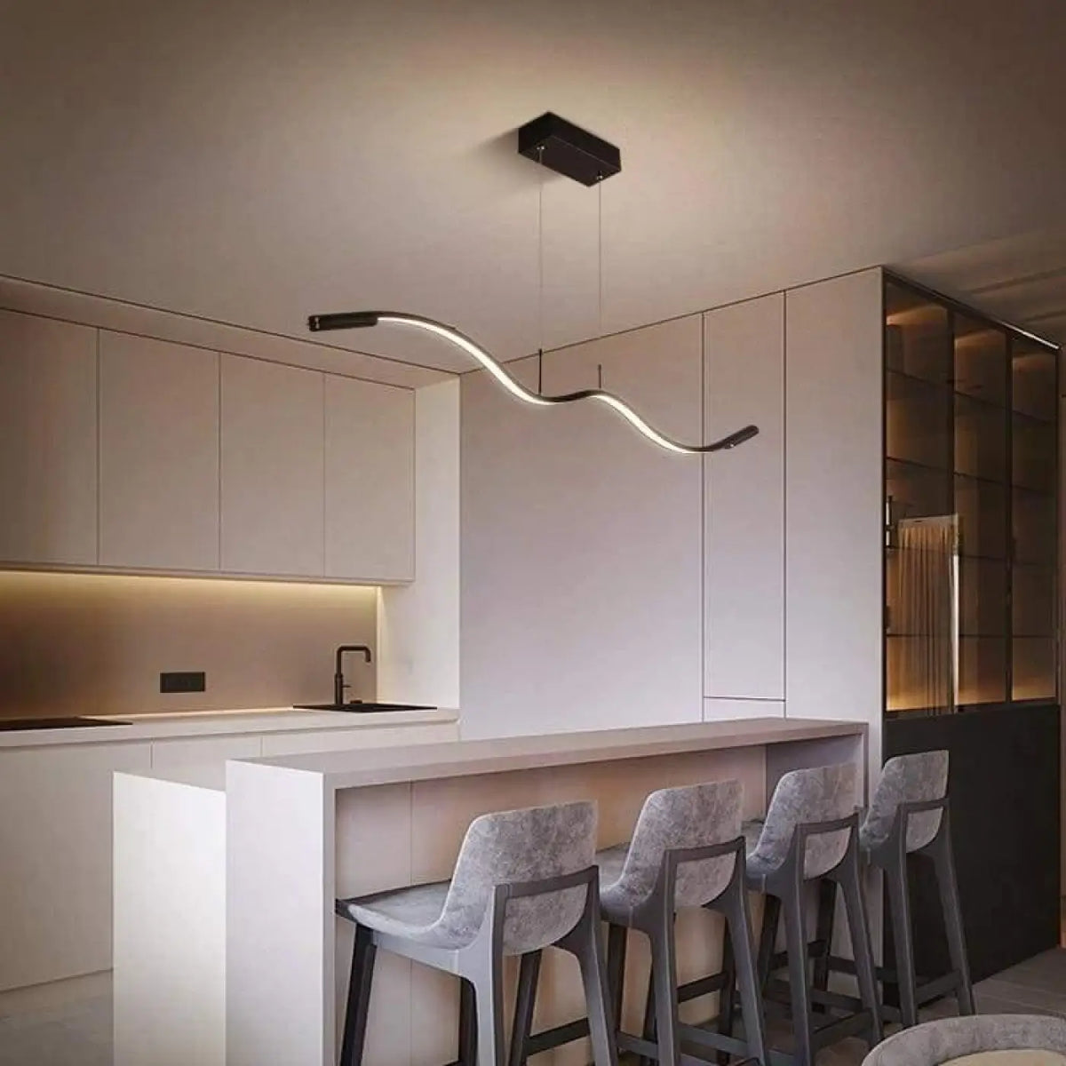 Suspension Cuisine Design Linéaire – Plosio