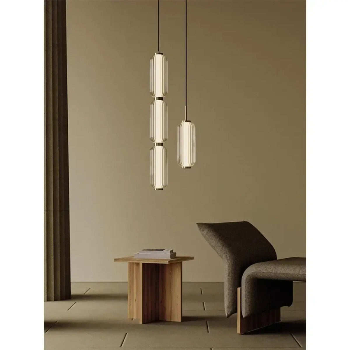 Suspension Cylindrique en Verre – Finia