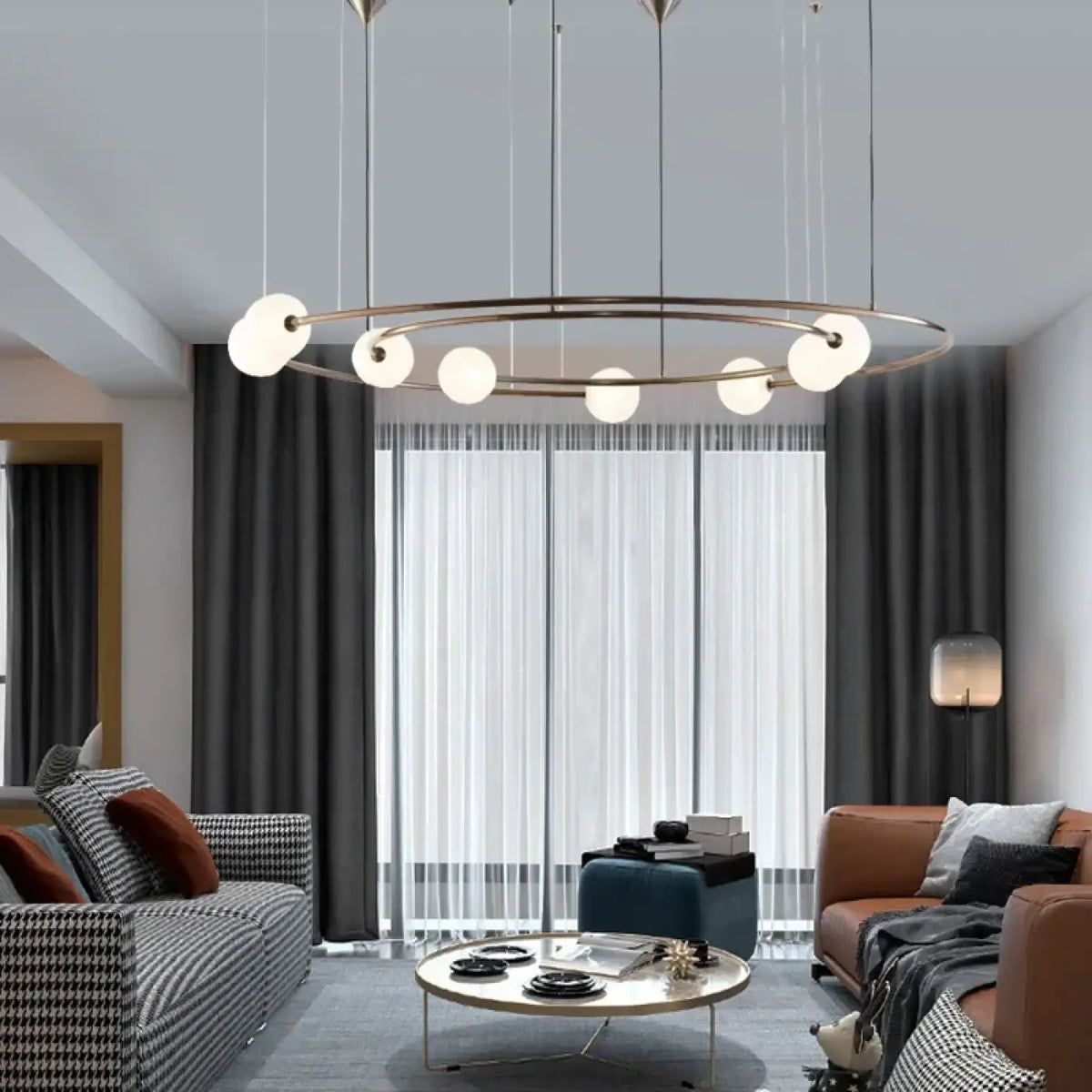 Suspension Anneau avec Sphères Opales – Foson